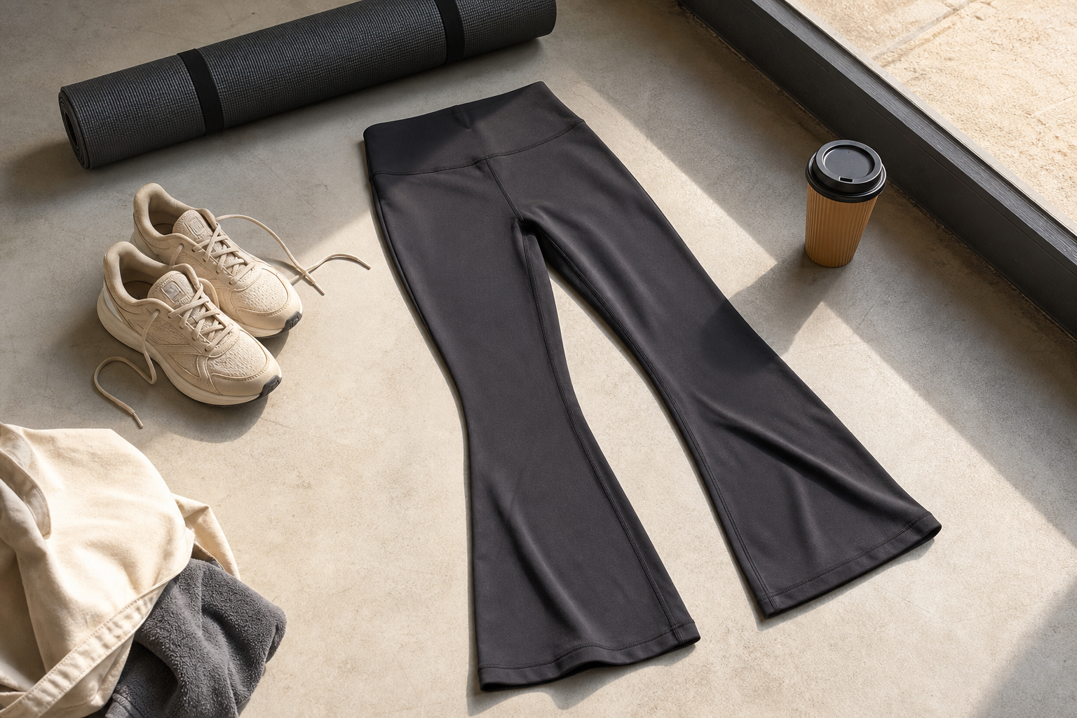 flared gym leggings — editorial clearance guide image
