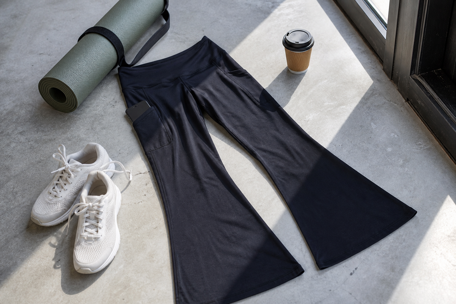 flared leggings with pockets — editorial clearance guide image