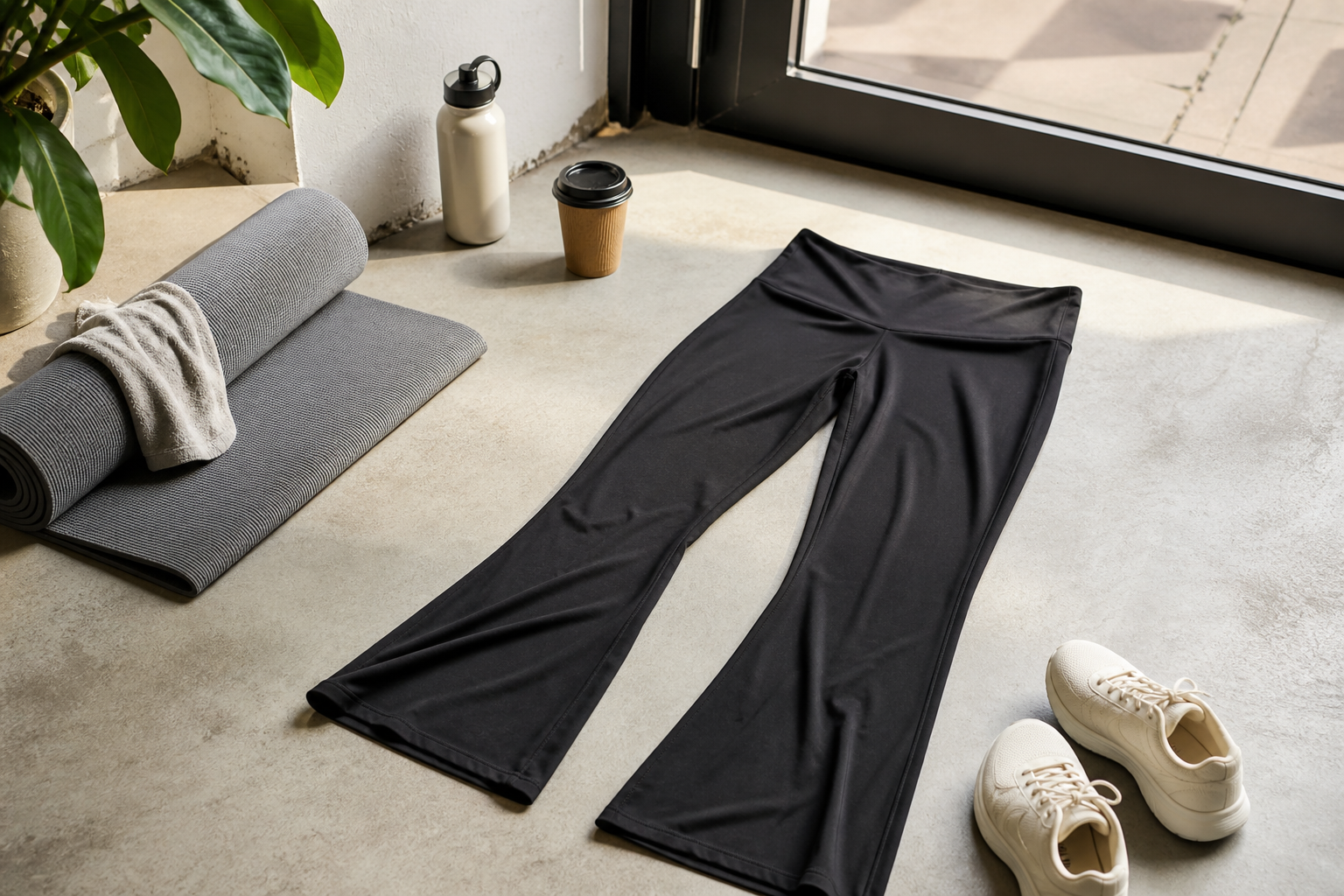 flared yoga pants — editorial clearance guide image